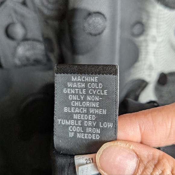 Anna Sui for Target Sheer Polka Dot Dress Size XS Black Whimsigoth Fairy Grunge - Picture 6 of 10